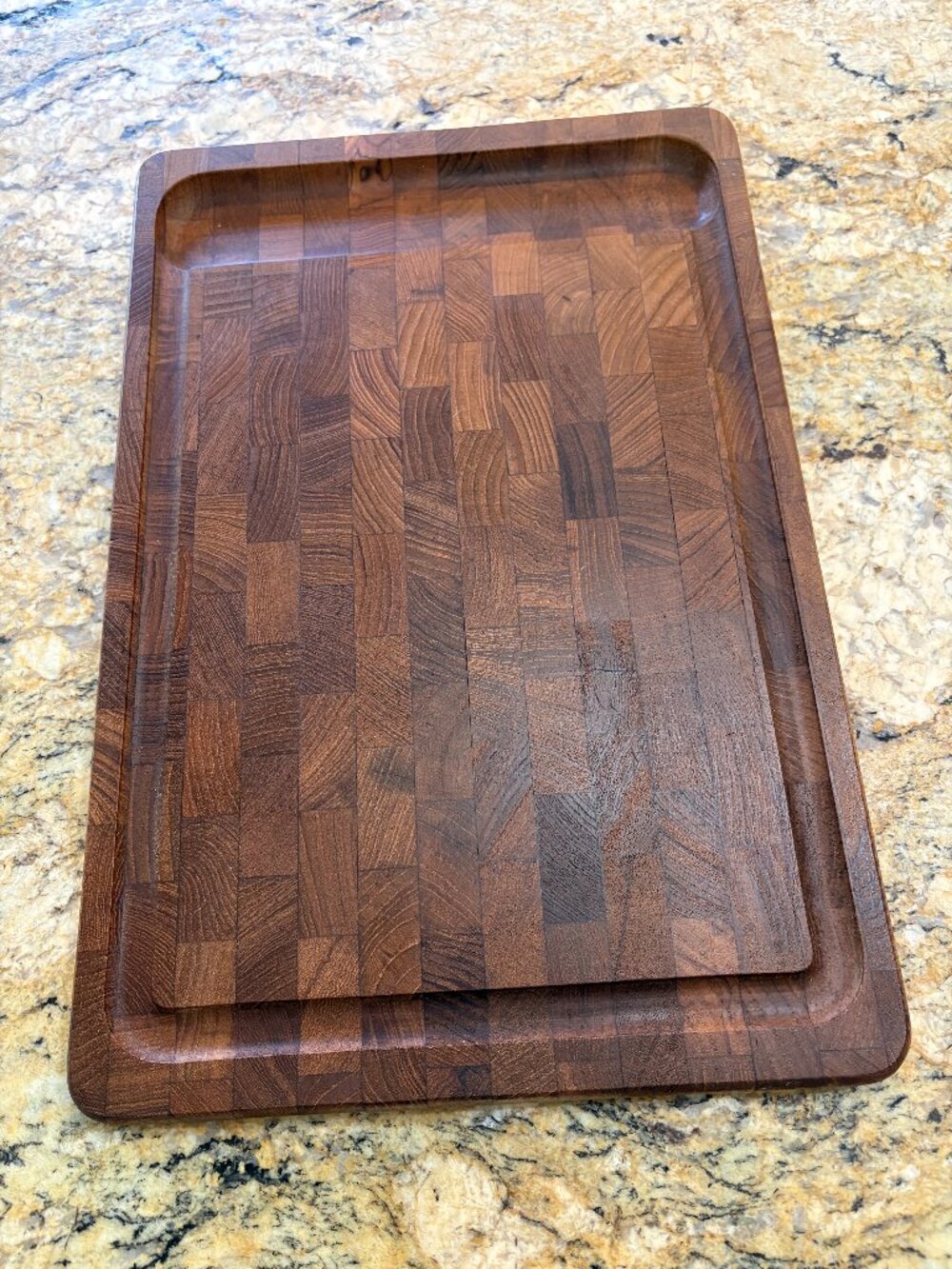 Rare Vintage Dansk Staved Teak Jens Quistgaard Cutting Board , original owner